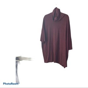 3/4 sleeve cowl sweater